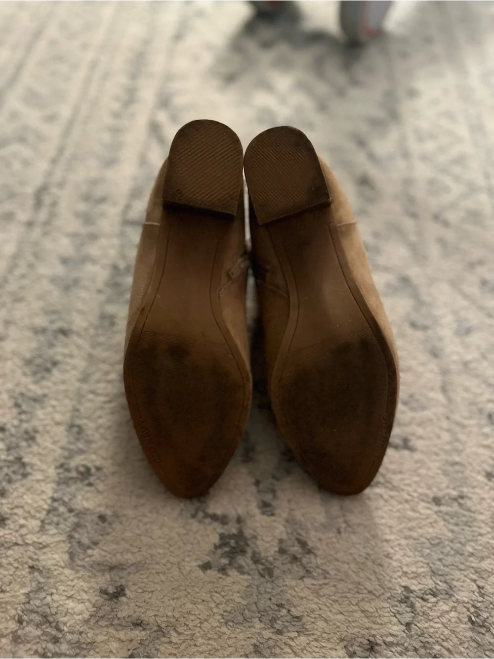 Old Navy Brown Suede Pointed Toe Ankle Booties